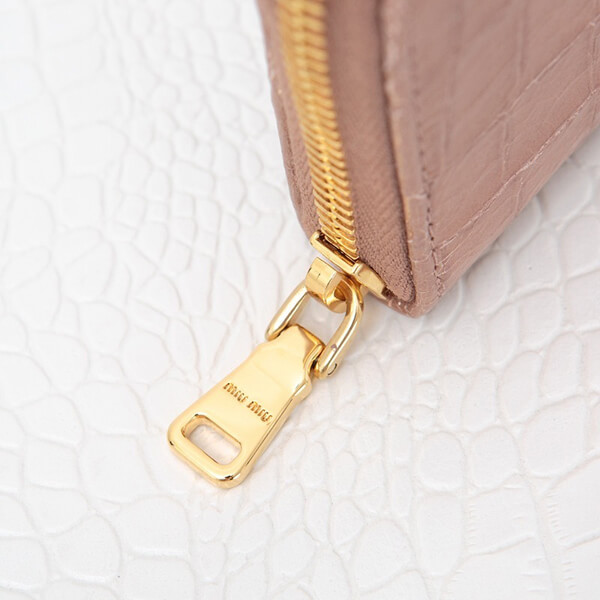 2017AW MIU MIU ミュウミュウスーパーコピー 財布 コインケース クロコ調 5MM268 CIPRIA